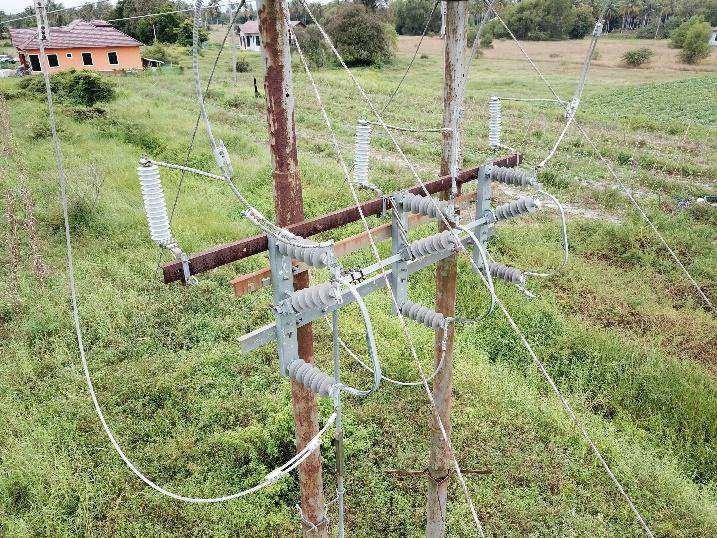Distribution pole, visual